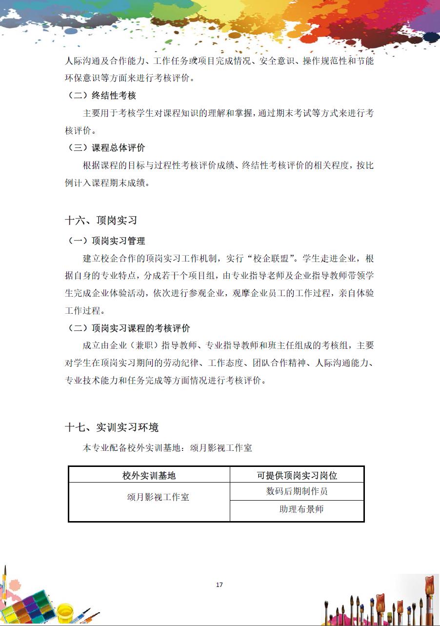 美术绘画专业人才培养方案