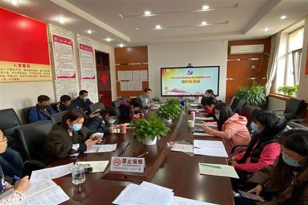 北京市劲松职高新源里党支部召开党员组织生活会