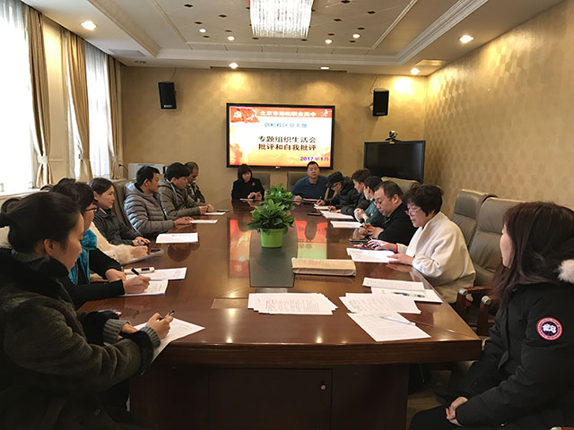 劲松职高劲松校区召开支部组织生活会