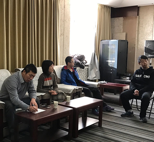 校企合作、工学交替、协同发展——实习就业创业指导中心老师与永乐实训基地学生座谈