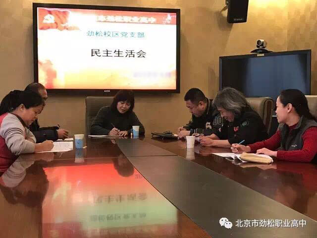 严肃组织生活，强化党员意识，争做有为职教人 ——北京市劲松职业高中党总支及各校区支部成功组织民主生活会及组织生活会